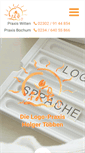 Mobile Screenshot of logopaedie-witten.de